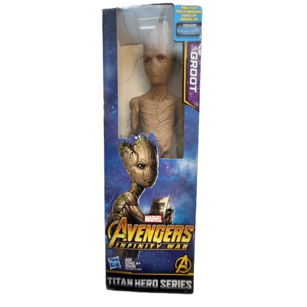 Marvel Avengers Infinity War Groot 12in Titan Hero Hasbro New Damaged Box